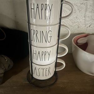 Rae dunn 5 piece coffee cup set